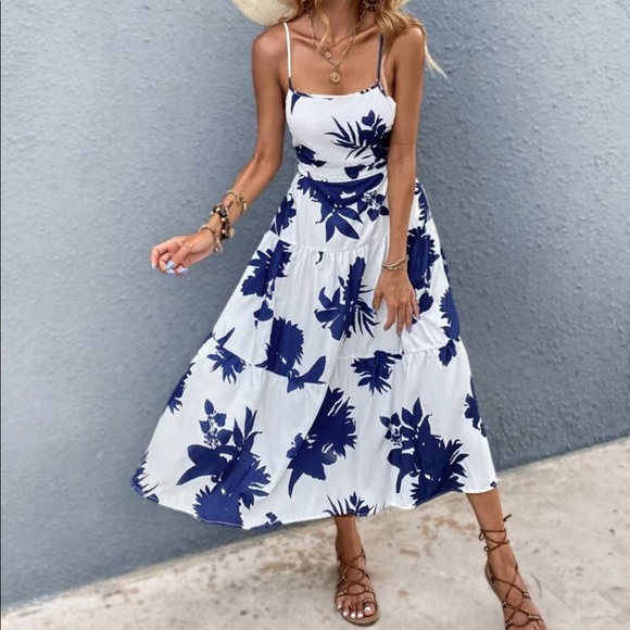 Boho floral print maxi dress - Picture 4 of 7